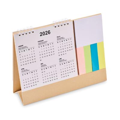 Calendrier de bureau avec autocollants et mémos