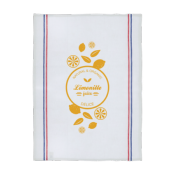 Torchon avec bandes tricolores - 100% coton
