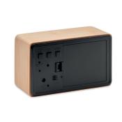 Réveil LED - boîtier en bambou