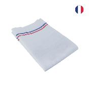 Torchon avec bandes tricolores - 100% coton
