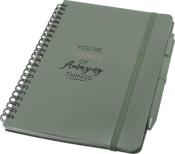 Carnet couverture rigide A5 avec stylo bille