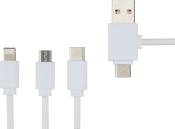 Câble de charge 5-en-1 avec additif antibactérien