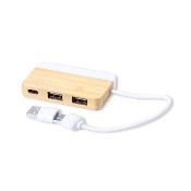 Port USB en bambou et extrait de marbre