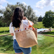 Sac en jute naturelle amidonnée