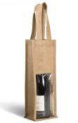 Sac porte-bouteille en jute