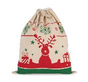 Sac avec cordon motifs de Noël