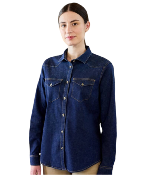 Chemise stretch en Denim Femme 180g