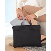 Sac ordinateur portable en simili cuir végétalien