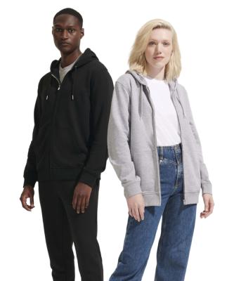 Veste zippée à capuche en coton biologique - Unisexe