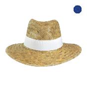 Chapeau de paille avec bandeau en RPET - Made in Europe