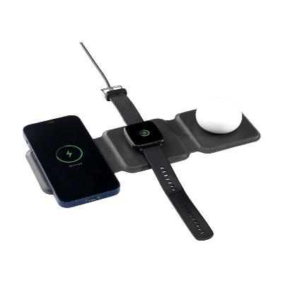 Chargeur pliable 3-en-1 en PU recyclé