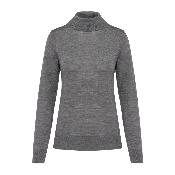 Pull Mérinos à col roulé - Femme