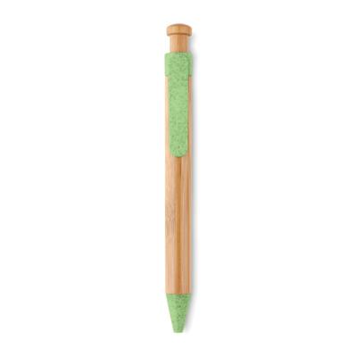 Stylo bille en bambou et paille de blé