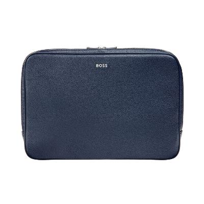 Housse pour ordinateur en cuir grainé - HUGO BOSS