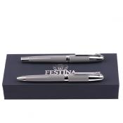 Parure Classicals Chrome Green (stylo bille & stylo plume)