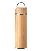 Bouteille à double paroi en bambou