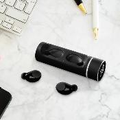 Ecouteurs bluetooth avec boîtier cylindrique