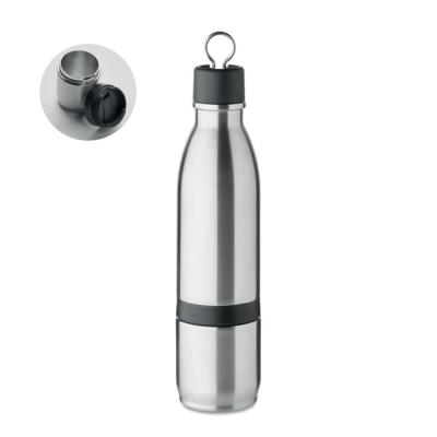 Bouteille 2-en-1 à double paroi en acier inoxydable