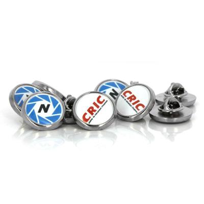 Pin's rond avec attache papillon - 20 mm