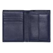 Porte-cartes Flap avec porte-monnaie Classic Grained Black