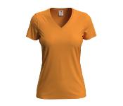 T-shirt col V - Femme - 155 g
