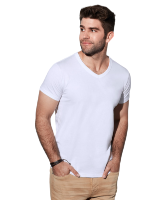 T-shirt col V Homme - 160 g