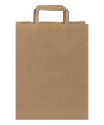 Sac en papier kraft avec poignées plates - 80g