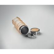 Gourde en acier inoxydable et bambou
