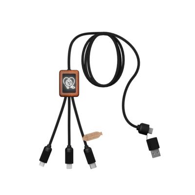 Câble 5 en 1 avec logo lumineux -  40W