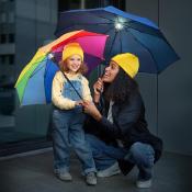 Parapluie de poche avec éclairage à LED