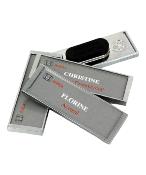 Badge d'Identification gris Brillant