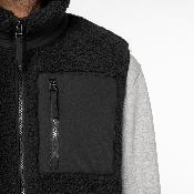 Bodywarmer sherpa en polyester recyclé - Unisexe