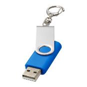 Clé USB rotative avec porte-clés