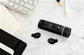 Ecouteurs bluetooth avec boîtier cylindrique