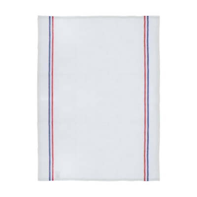 Torchon avec bandes tricolores - 100% coton