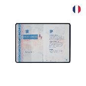 Pochette pour passeport en PVC Velours