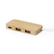Port USB en bambou