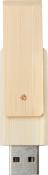 Clé USB rotative en bambou - 16 Go