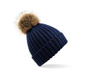Bonnet épais avec pompon amovible