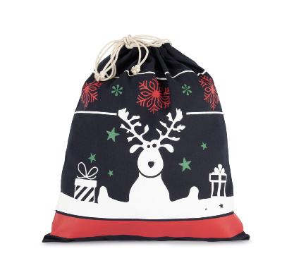 Sac avec cordon motifs de Noël