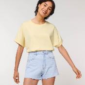 T-shirt à manches retroussées - Femme