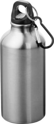 Bouteille d'eau en aluminium avec mousqueton - 400 ml