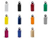 Gourde en aluminium et mousqueton - 400 ml