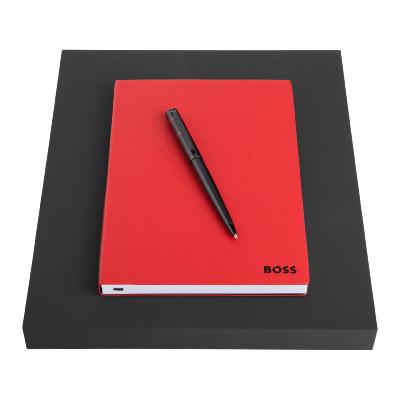 Parure carnet A5 et stylo bille - HUGO BOSS