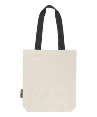 Sac shopping anses contrastées