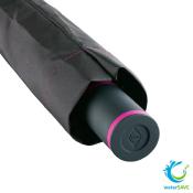 Parapluie de poche noir en toile recyclé