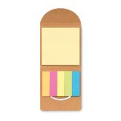 Bloc-notes adhésif avec couverture en liège