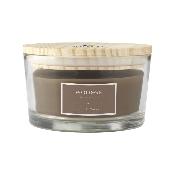 Bougie parfumée avec mèche en bois