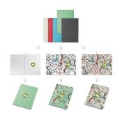 Cahier A5 recyclé à couverture souple - 100 feuilles