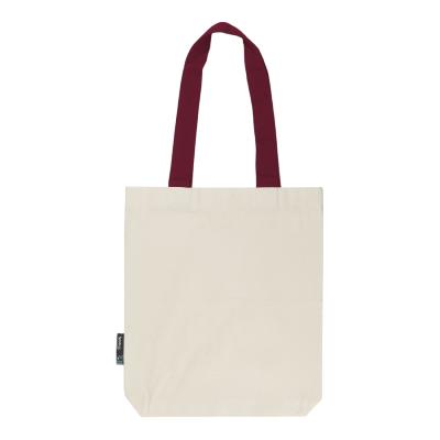 Sac shopping anses contrastées